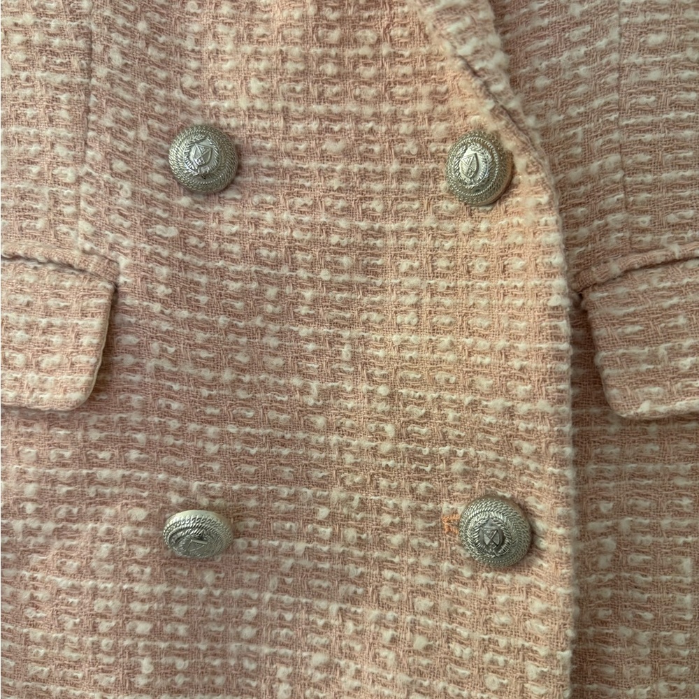 Zara Women's Blush Double-Breasted Blazer - Picture 3 of 7
